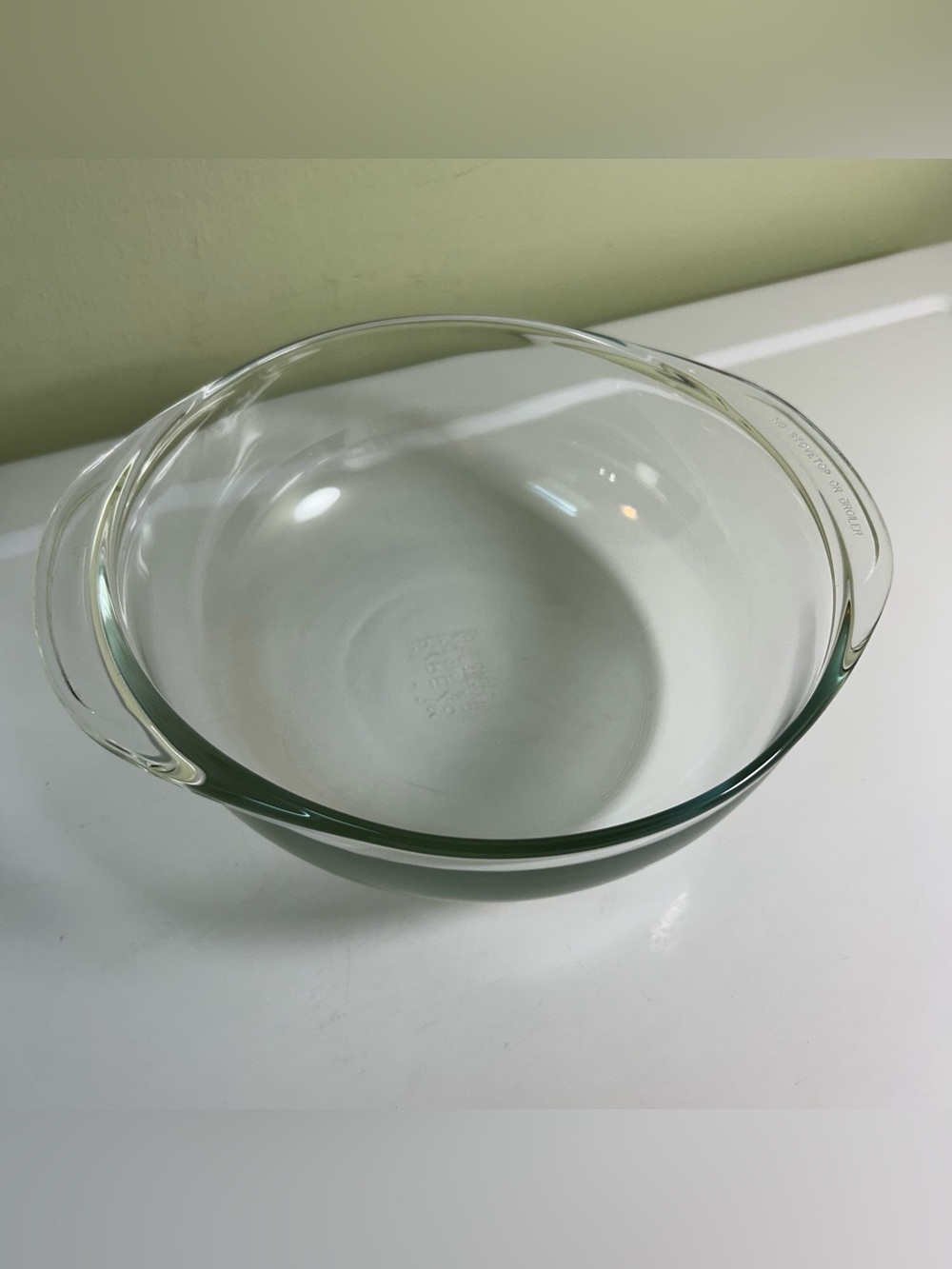 Vintage PYREX #023 Clear Glass 1.5 Qt Casserole Dish No Lid